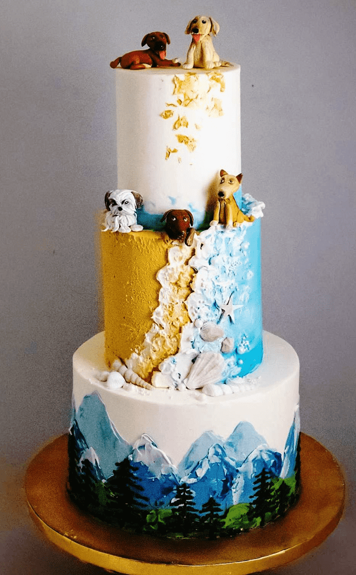 Cute Mountain Cake