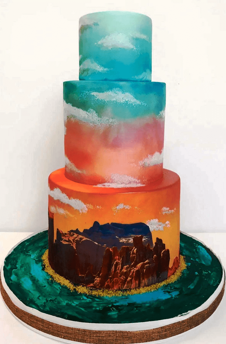 Delicate Mountain Cake