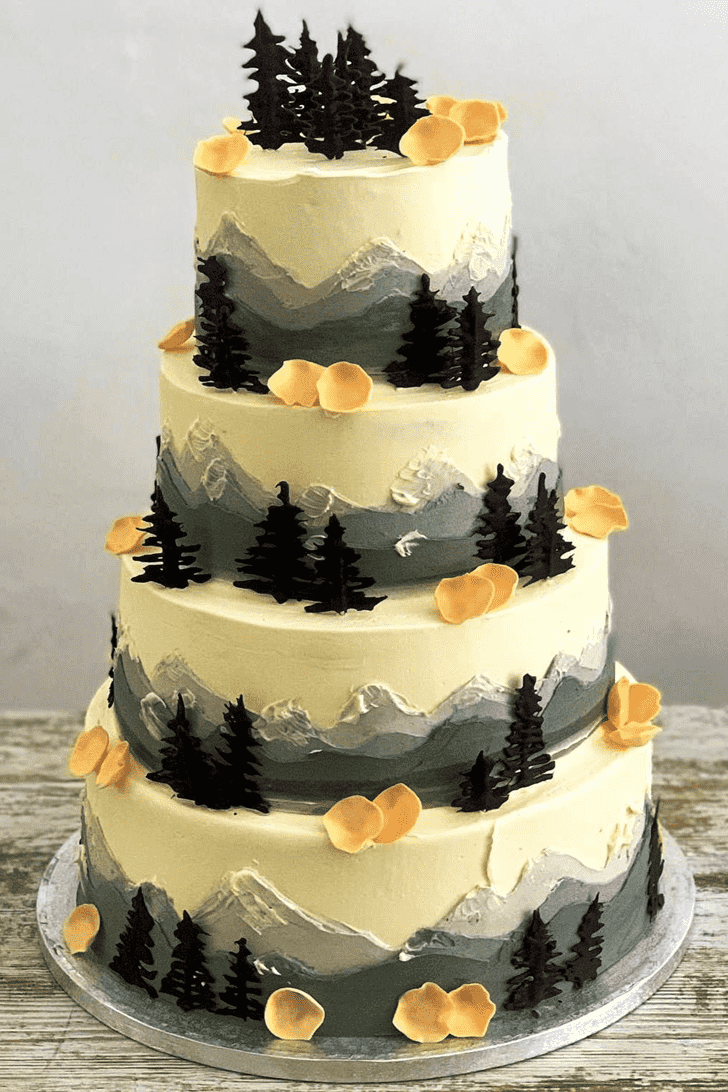Exquisite Mountain Cake