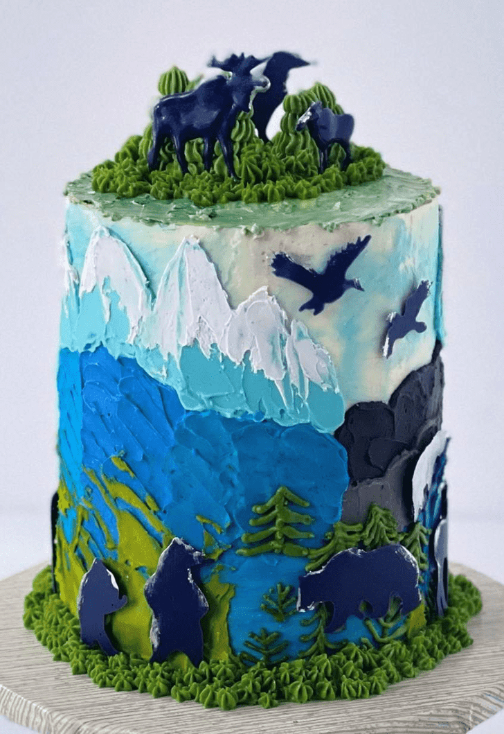 Fascinating Mountain Cake