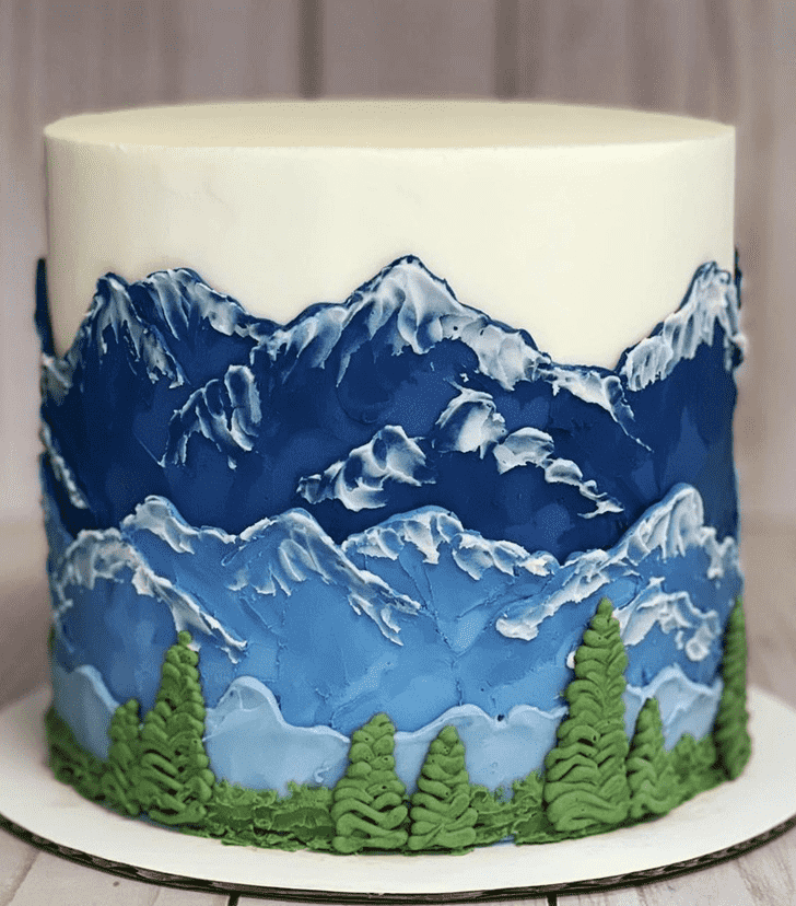 Radiant Mountain Cake