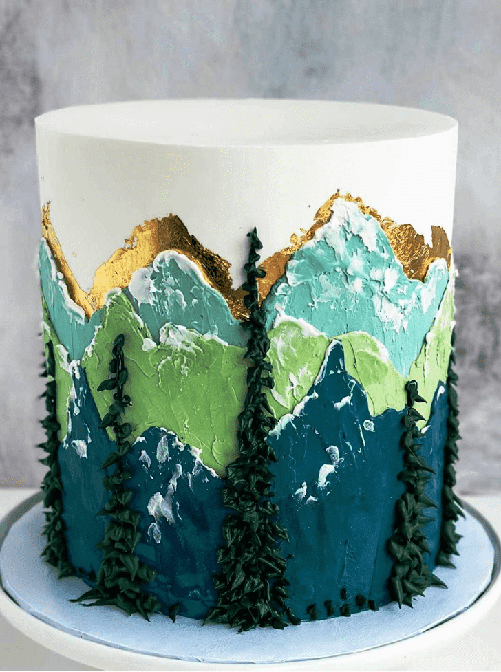Shapely Mountain Cake