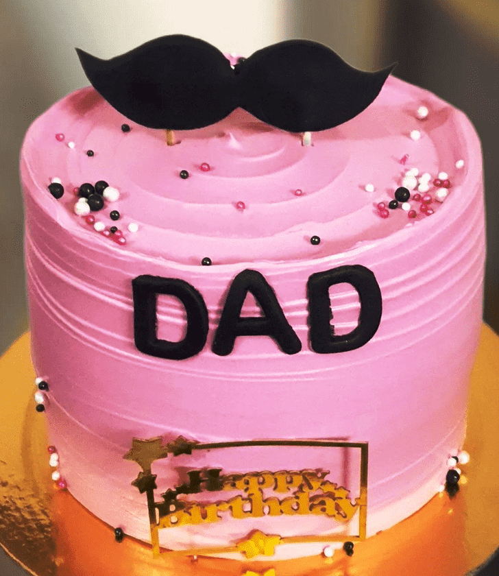 Adorable Moustache Cake