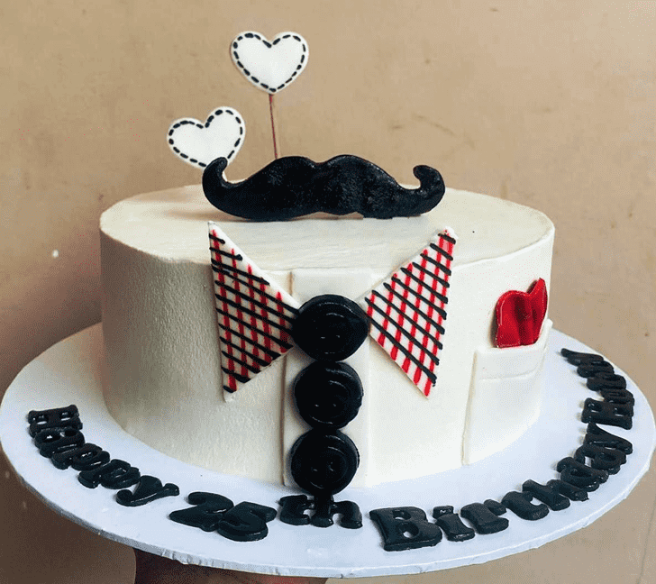 Alluring Moustache Cake
