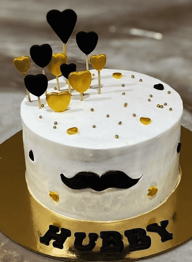 Beauteous Moustache Cake