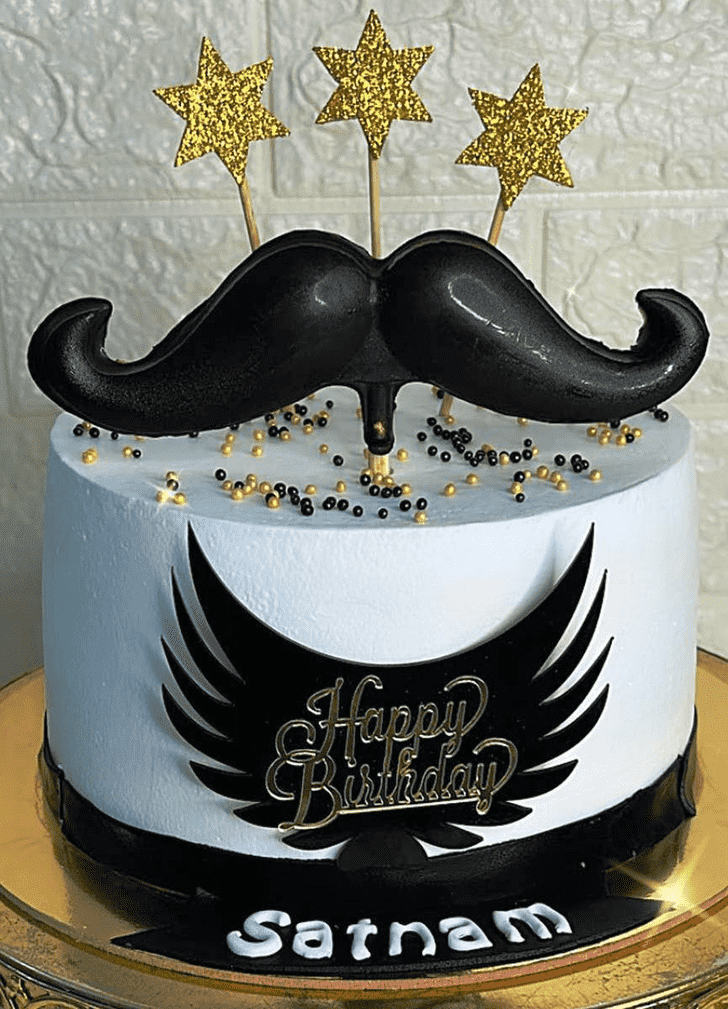 Captivating Moustache Cake