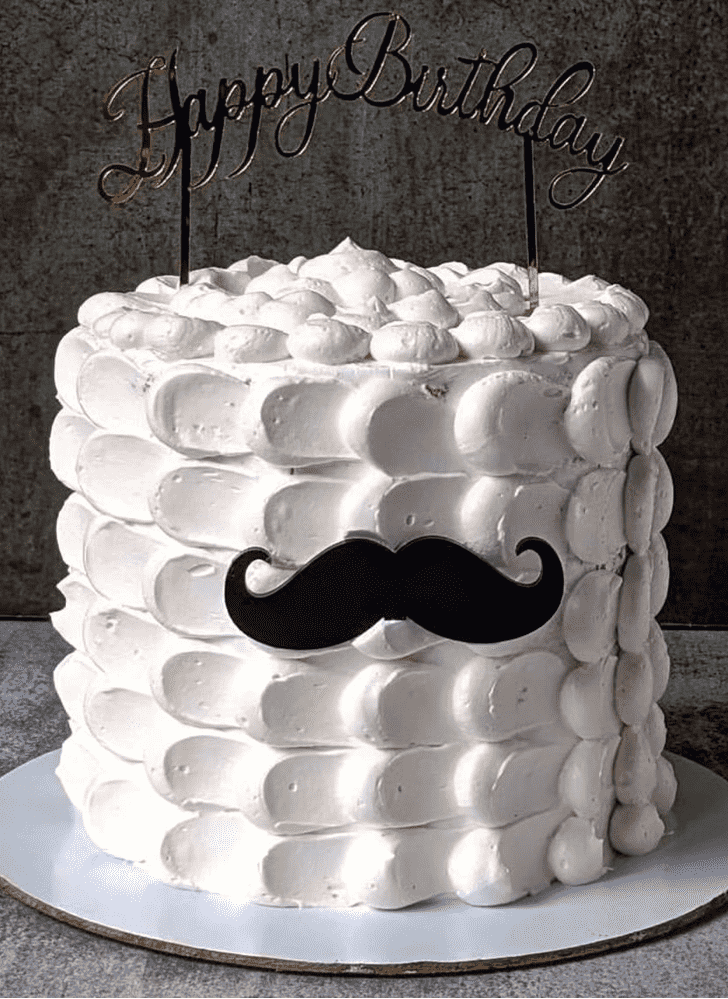 Charming Moustache Cake
