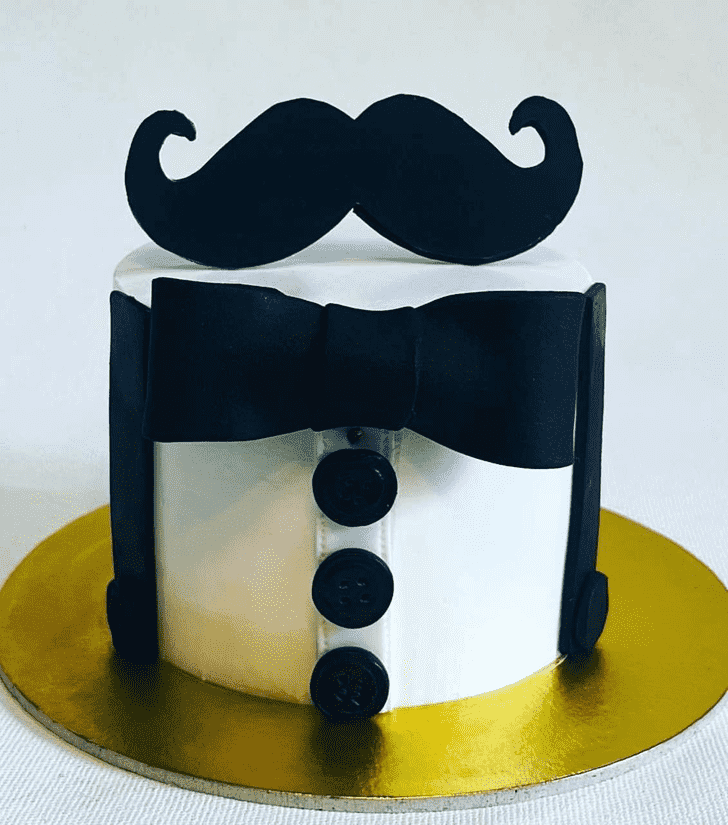 Classy Moustache Cake