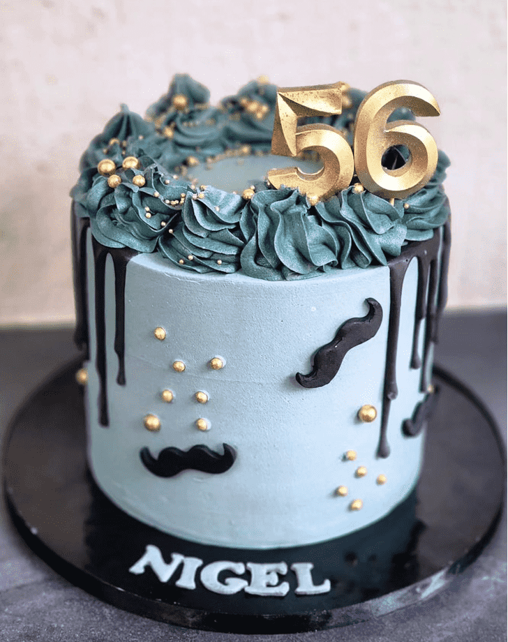 Dazzling Moustache Cake