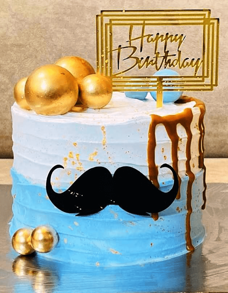 Divine Moustache Cake
