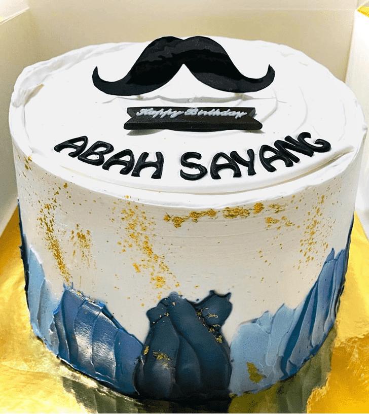 Exquisite Moustache Cake