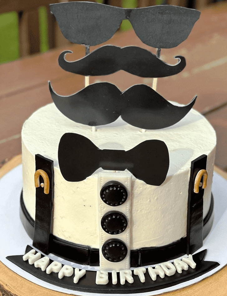 Fascinating Moustache Cake