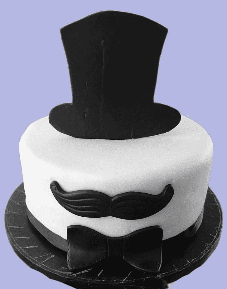 Good Looking Moustache Cake