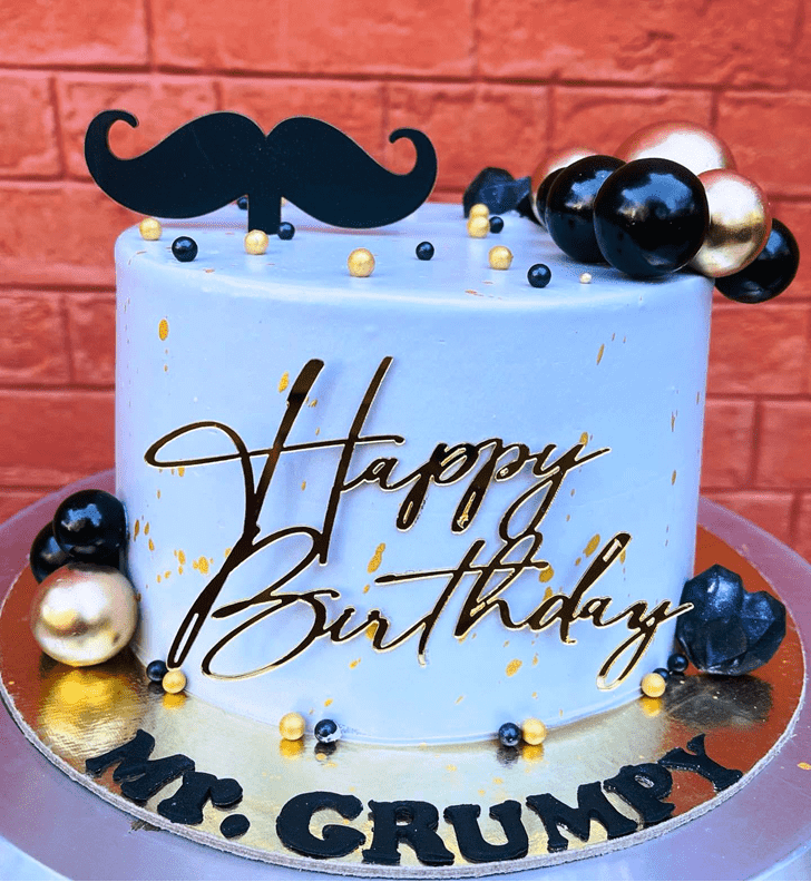 Marvelous Moustache Cake