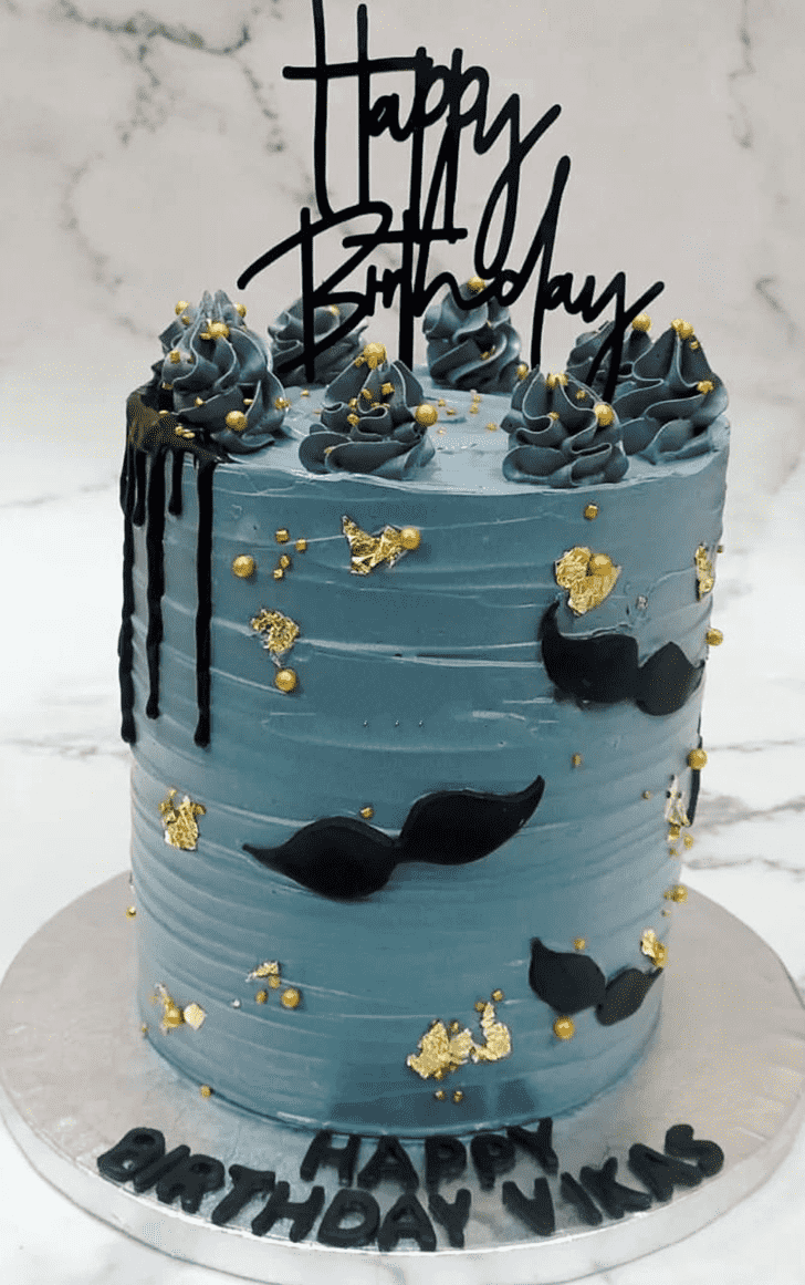 Pleasing Moustache Cake