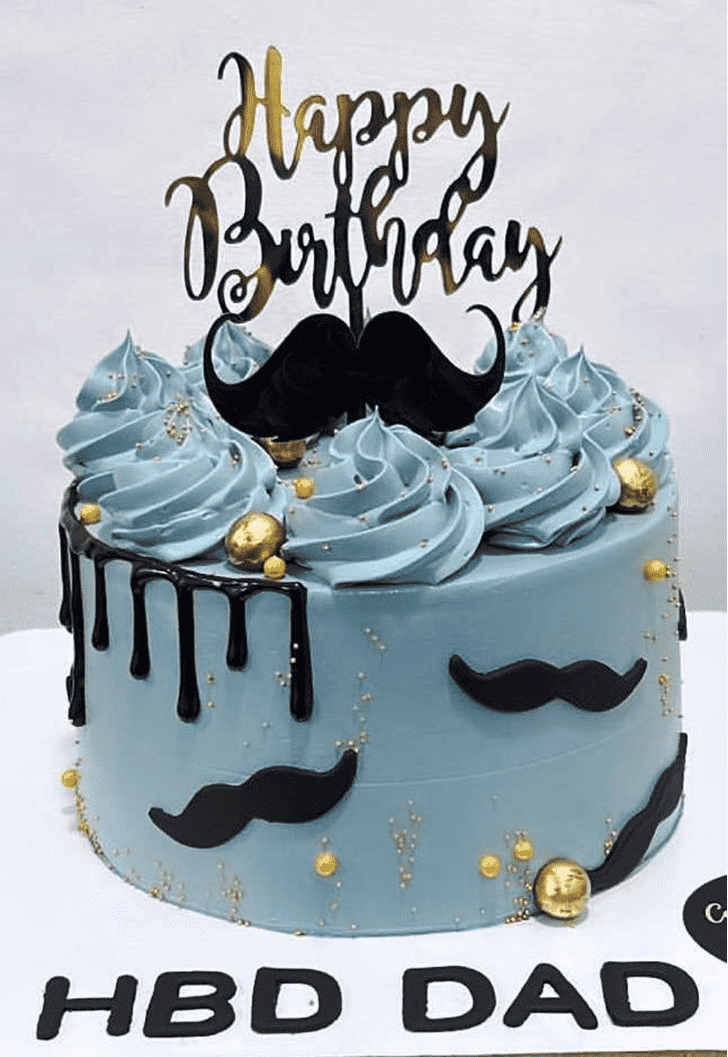 Radiant Moustache Cake