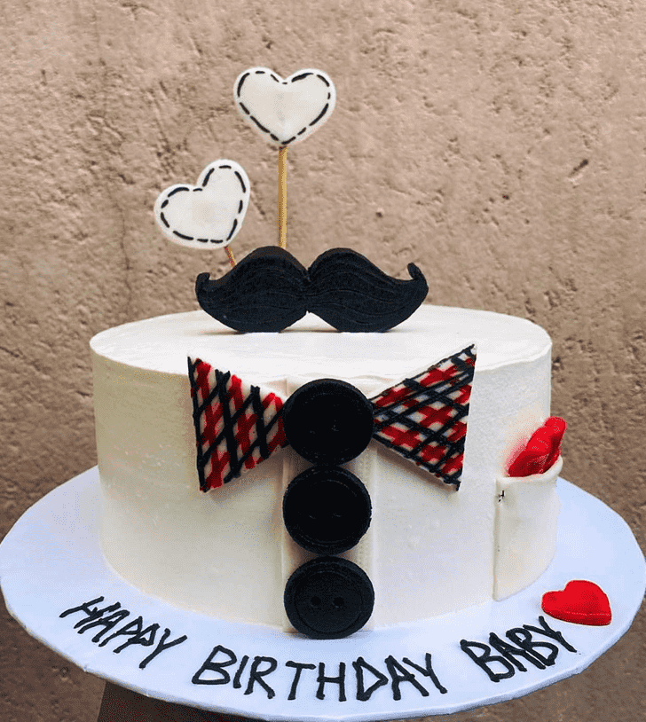 Refined Moustache Cake