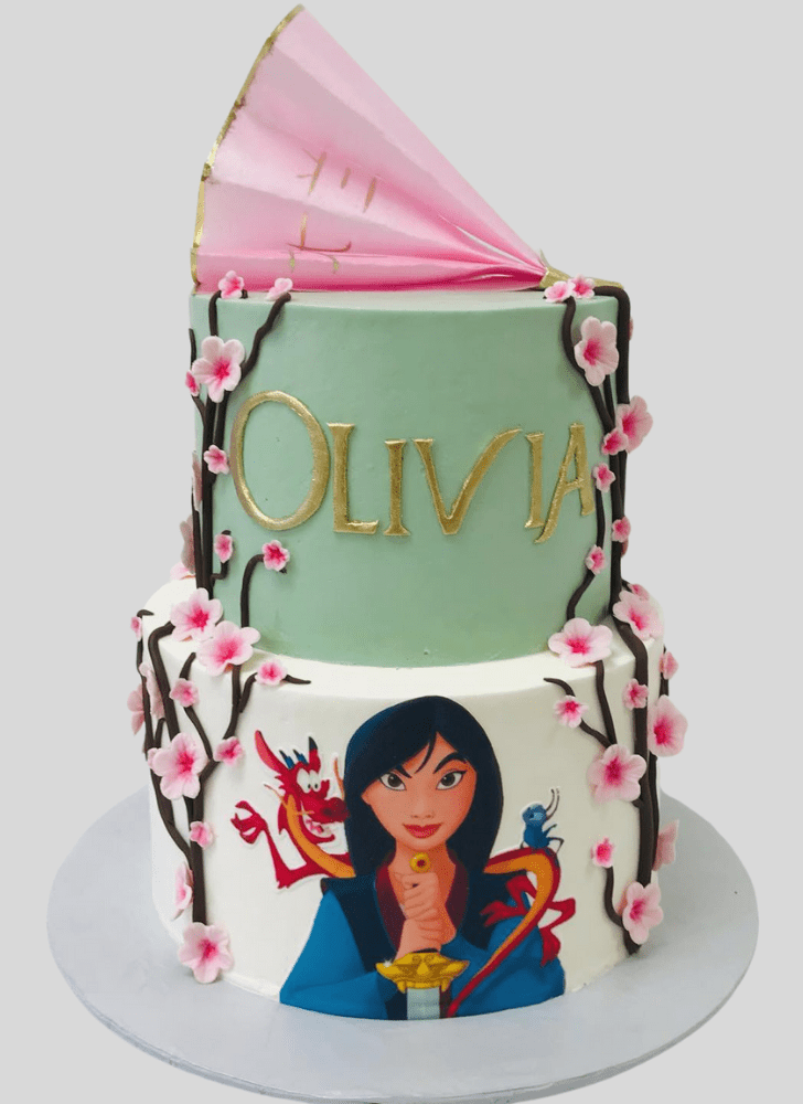 Admirable Mulan Cake Design