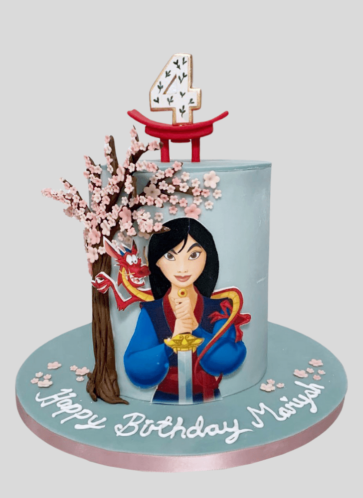 Dazzling Mulan Cake