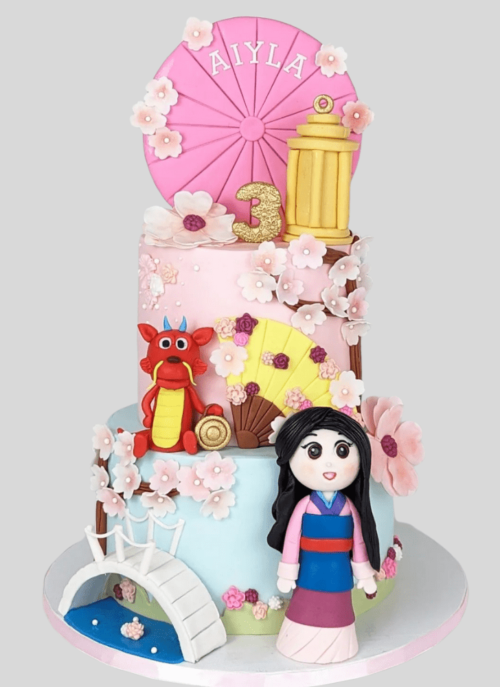 Delicate Mulan Cake