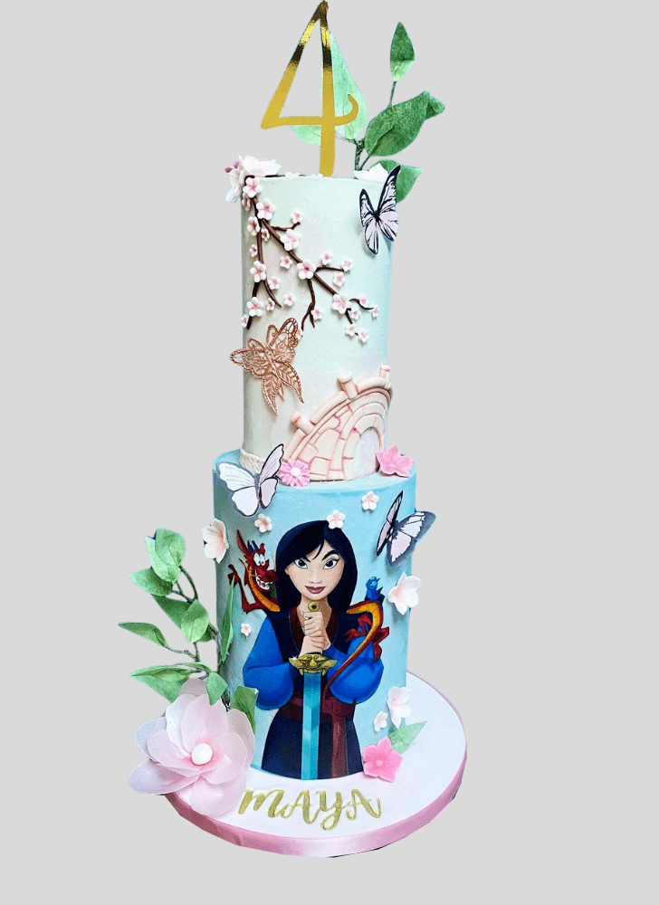 Pretty Mulan Cake