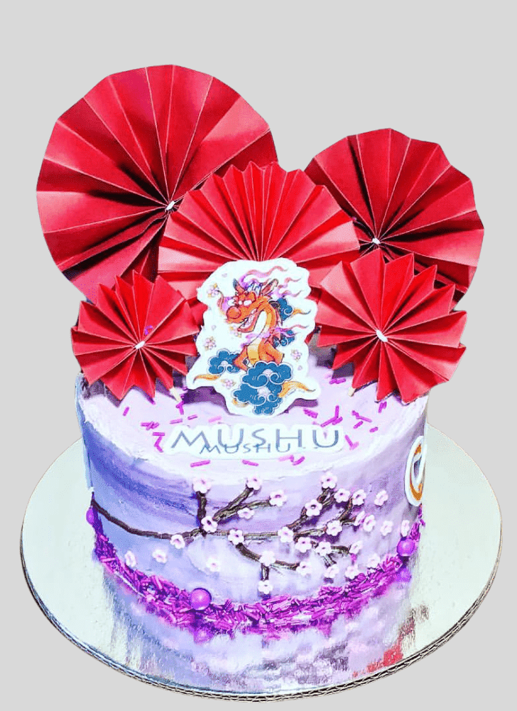 Charming Mushu Cake