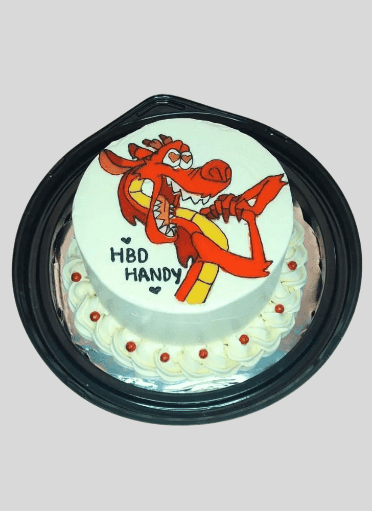 Cute Mushu Cake