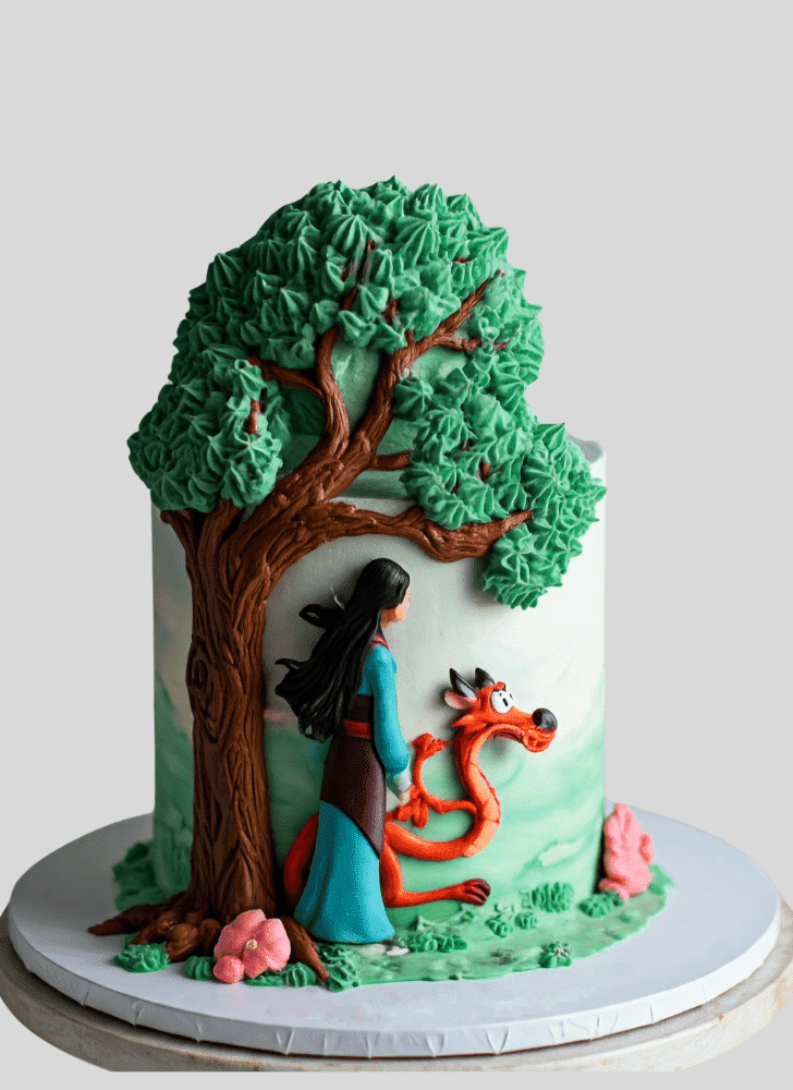 Elegant Mushu Cake