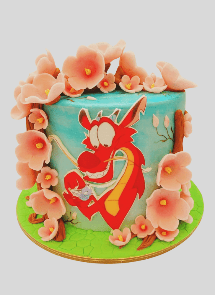 Fascinating Mushu Cake