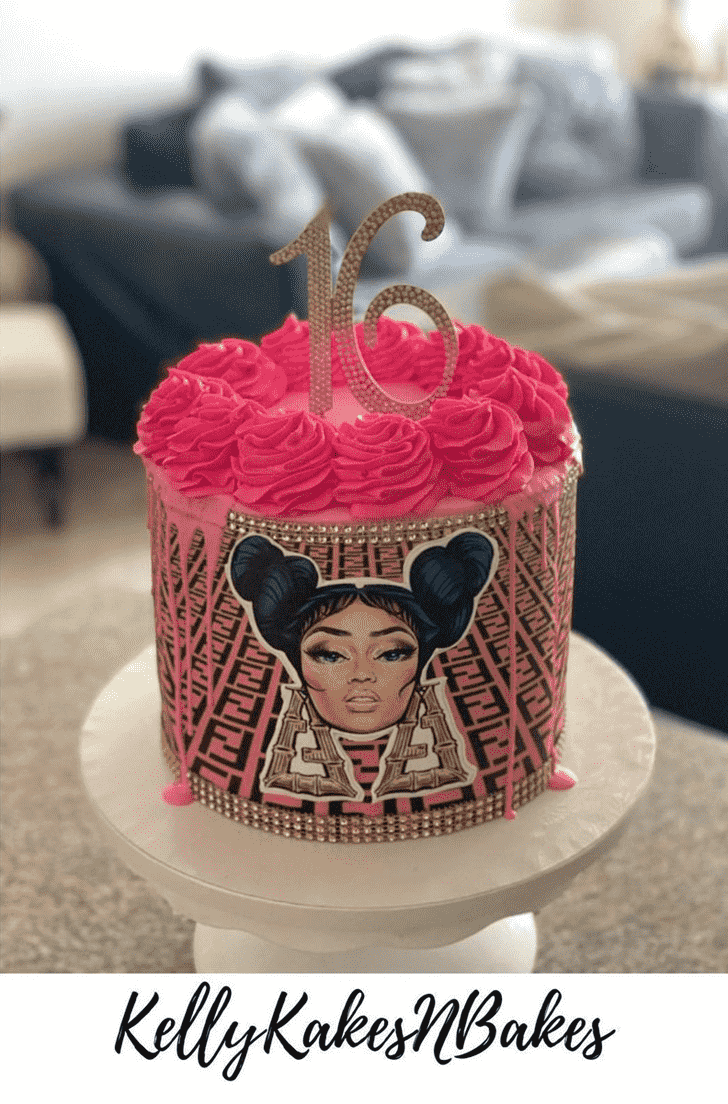 Lovely Nicki Minaj Cake Design