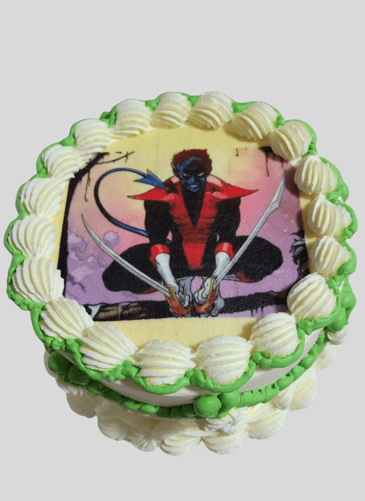 Admirable Nightcrawler Cake Design
