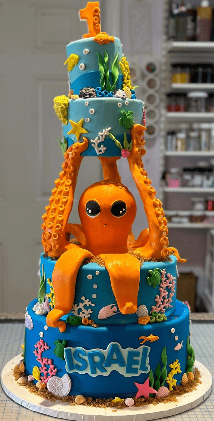 Pretty Octopus Cake