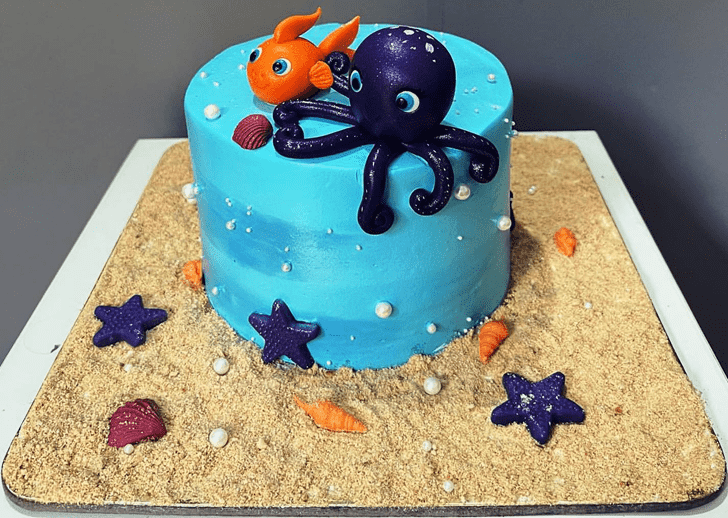 Wonderful Octopus Cake Design