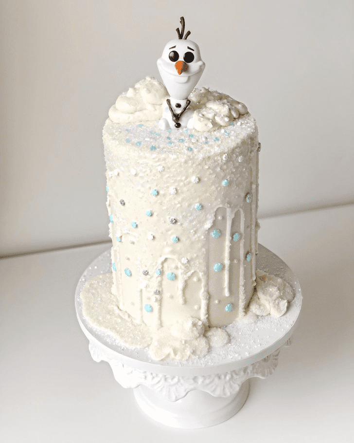 Adorable Olaf Cake