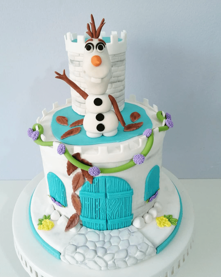 Charming Olaf Cake