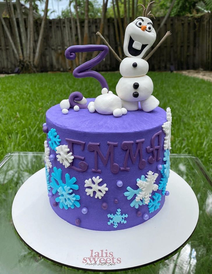 Excellent Olaf Cake