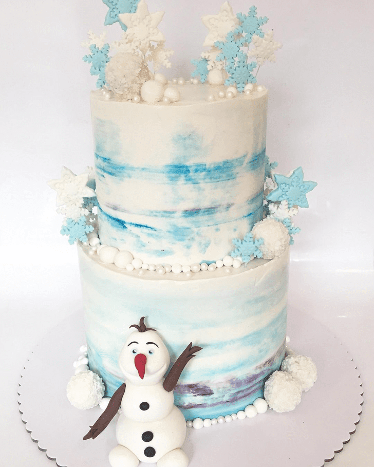 Pretty Olaf Cake