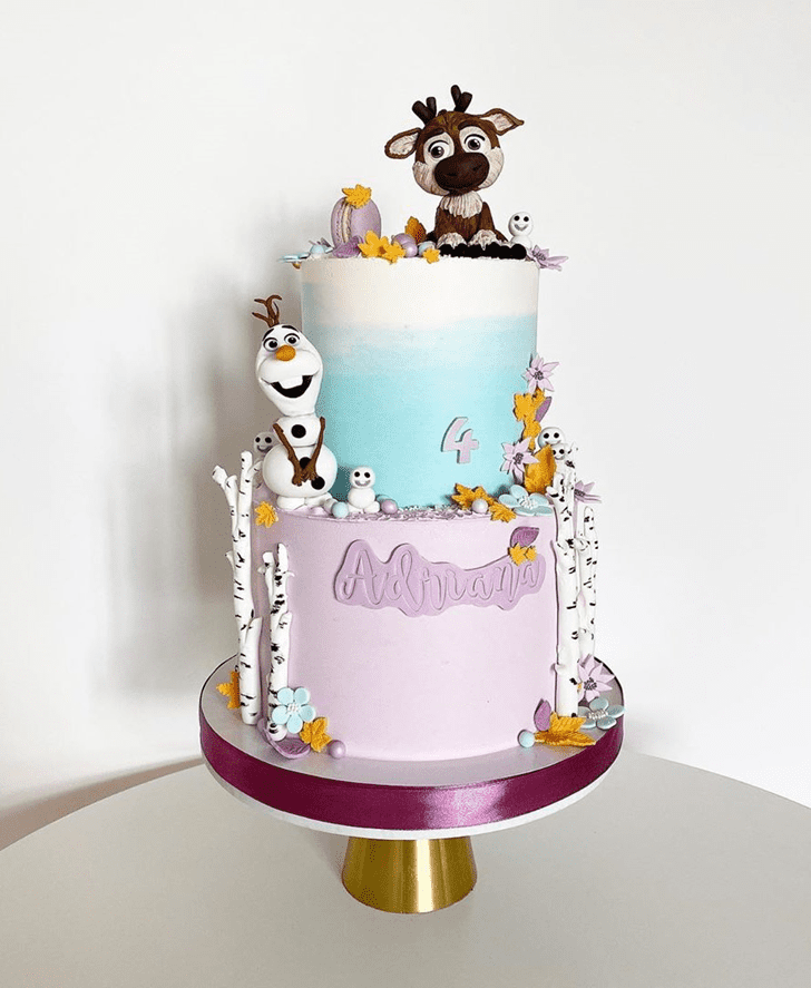 Shapely Olaf Cake
