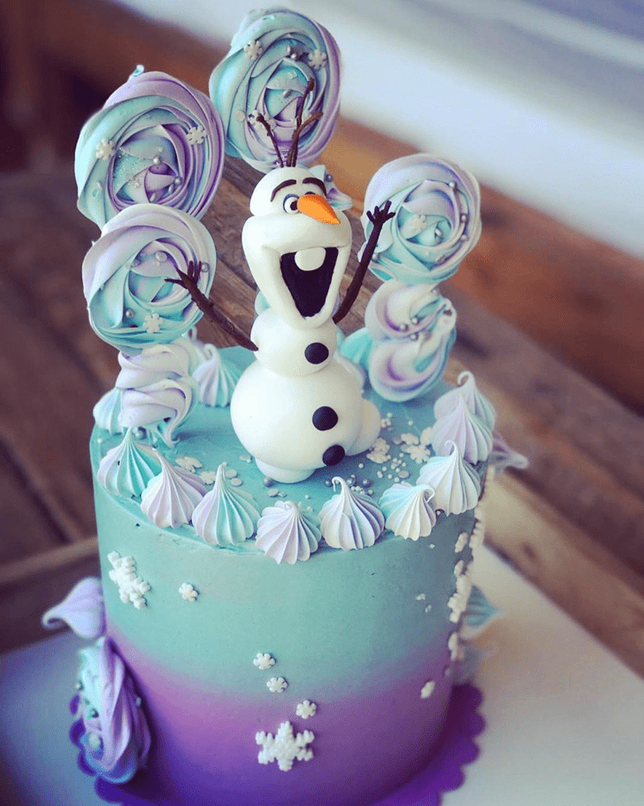 Stunning Olaf Cake