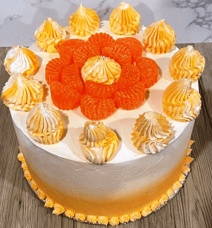 Admirable Orange Cake Design
