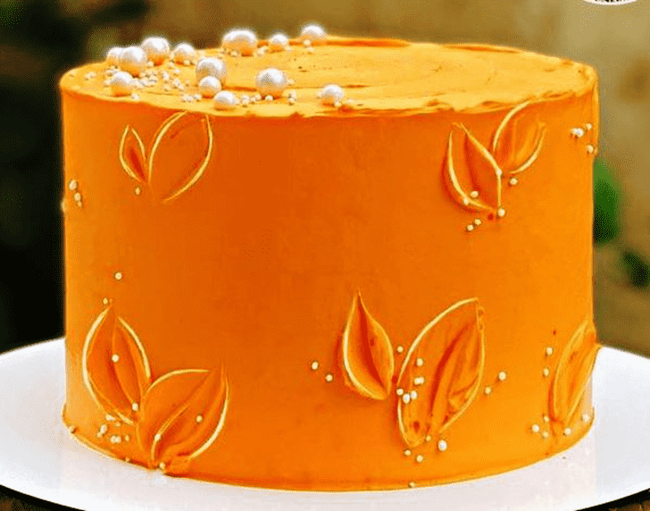 Lovely Orange Cake Design