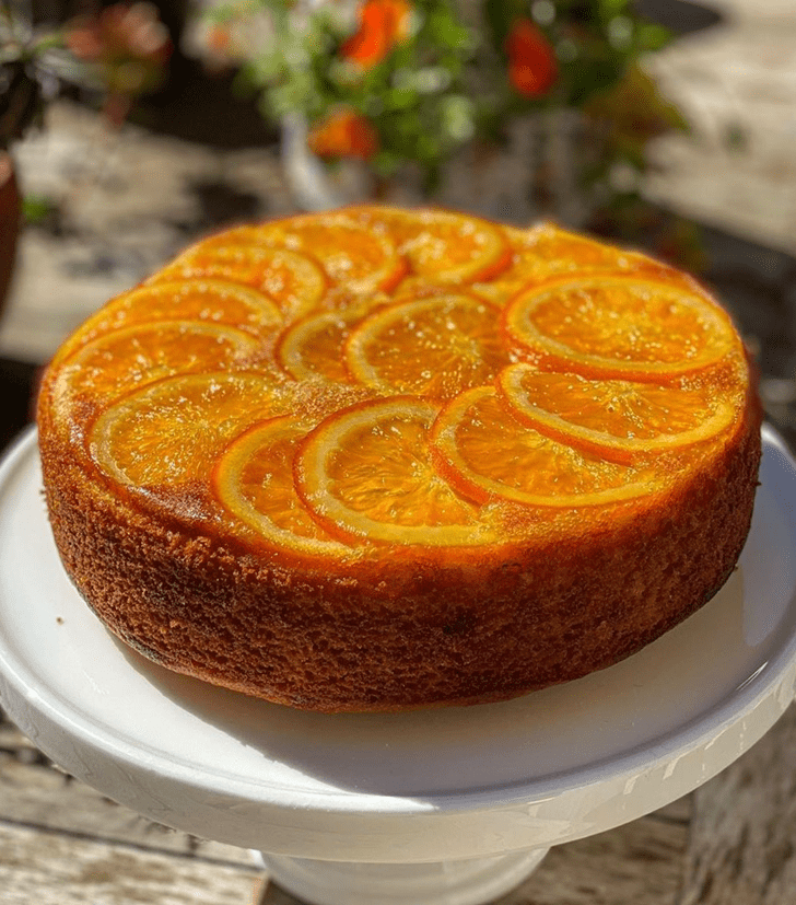 Lovely Orange Cake Design