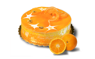 Orange Cake Design