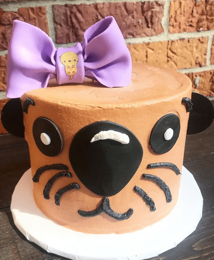 Lovely Otter Cake Design