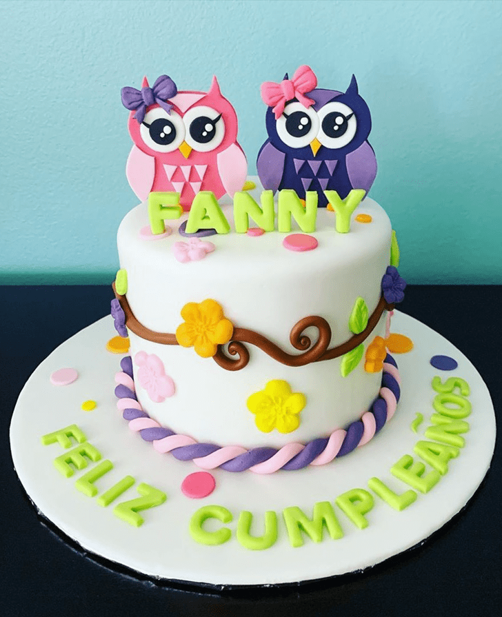 Adorable Owls Cake