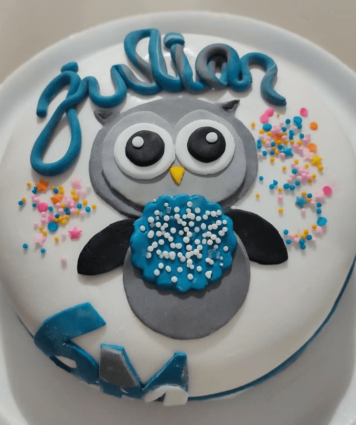 Delicate Owl Cake