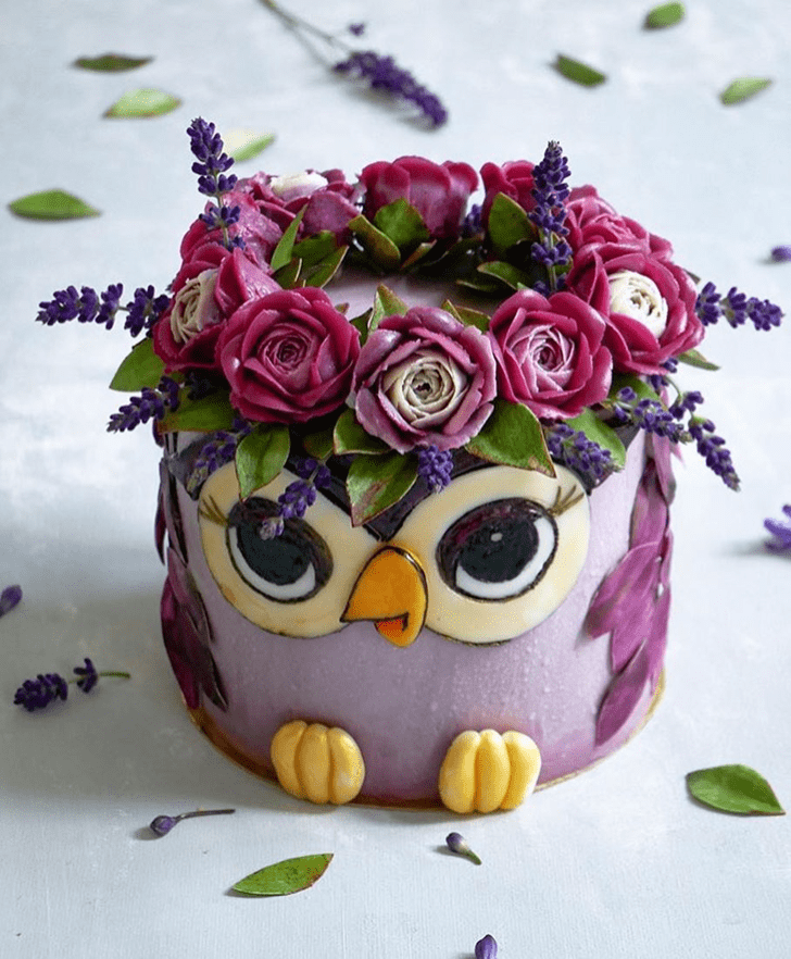 Elegant Owl Cake