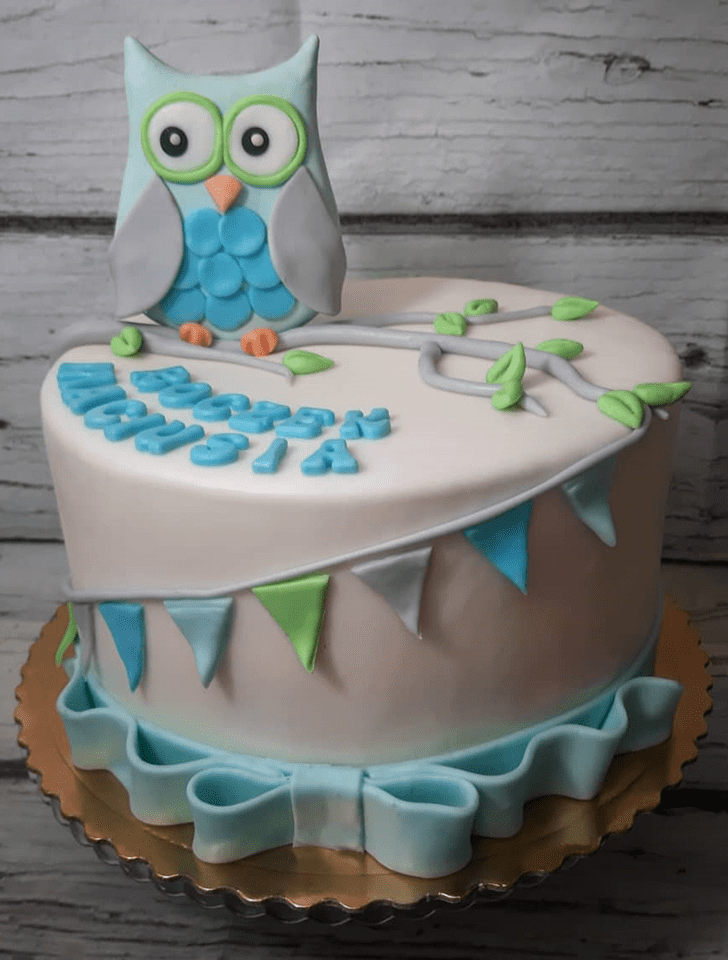 Pretty Owl Cake