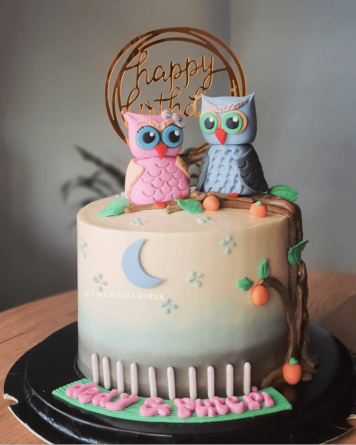 Shapely Owl Cake