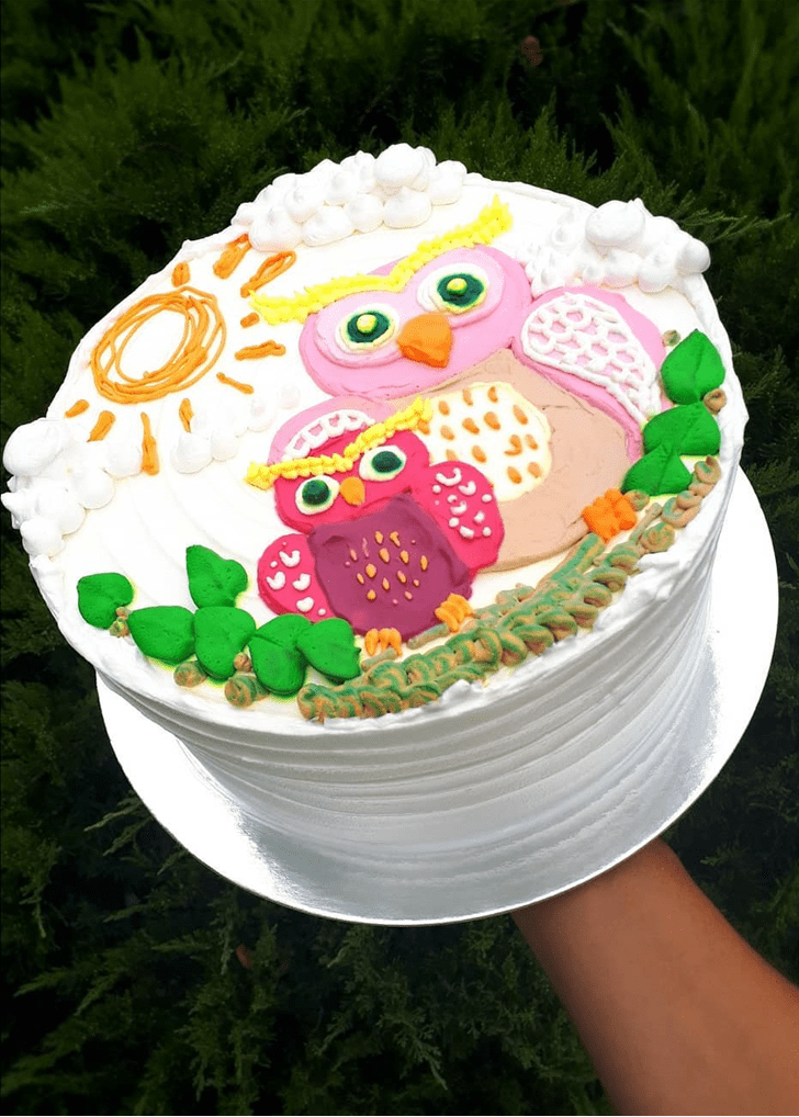 Wonderful Owl Cake Design